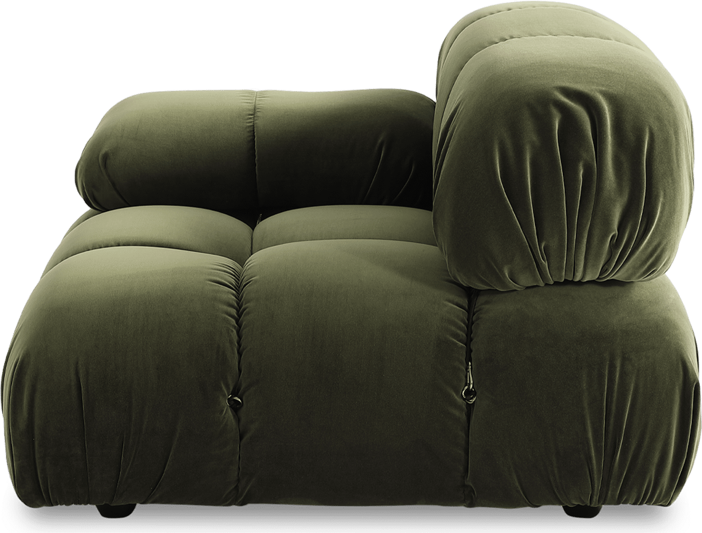 Camaleonda Style høyre arm sofa Bottle Green Velvet/Velvet image.