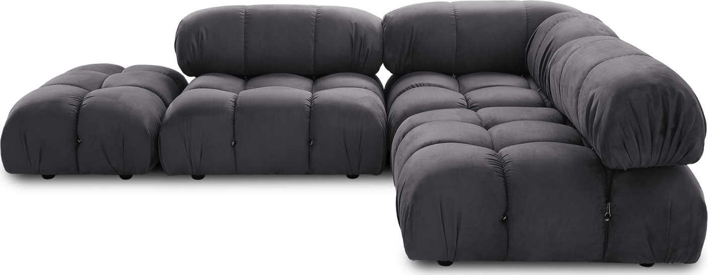 Camaleonda Style venstre arm sofa Charcoal Grey Alcantara/Alcantara image.