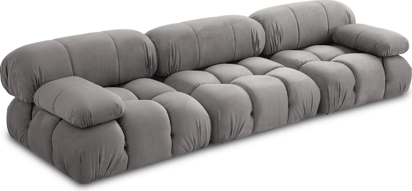 Camaleonda Style Lounge Sofa Light Grey Alcantara/Alcantara image.