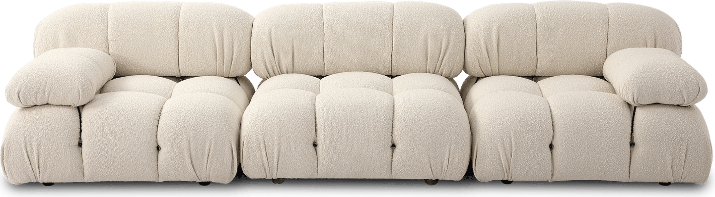 Canapé d'angle style Camaleonda - Accoudoir droit Creamy Boucle/Boucle image.