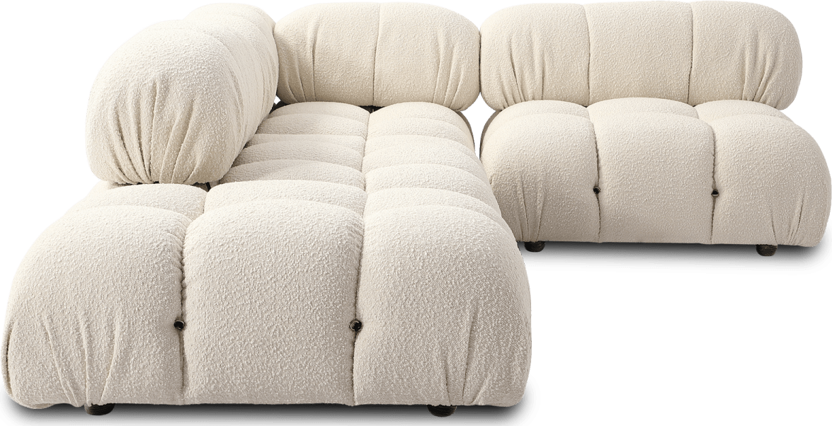 Camaleonda stil soffa ottoman Creamy Boucle/Boucle image.
