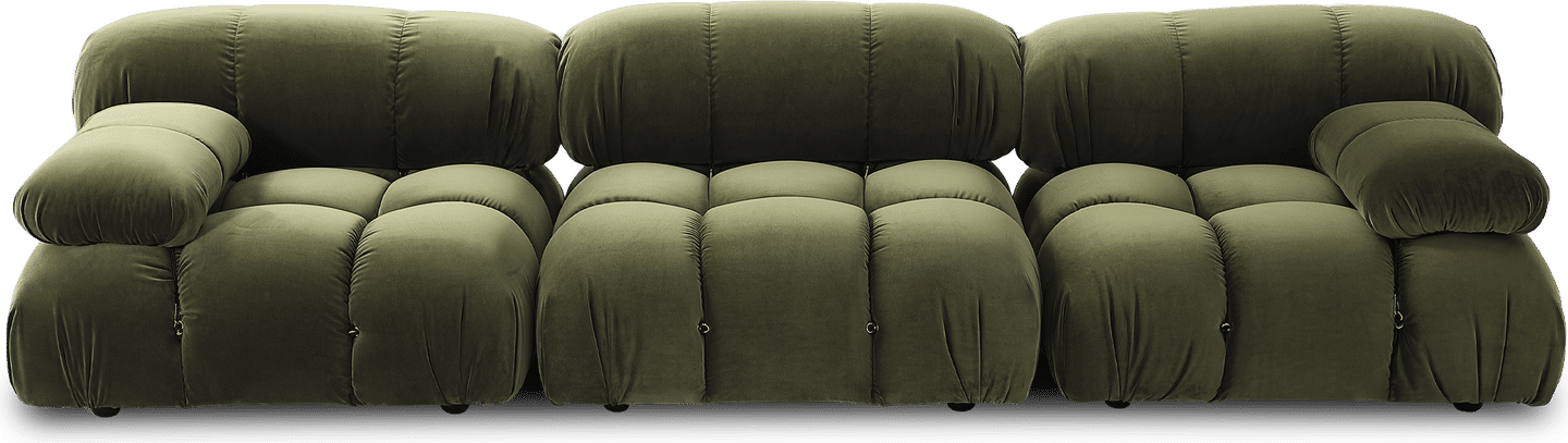 Camaleonda Stijl Sofa Ottoman Bottle Green Velvet/Velvet image.