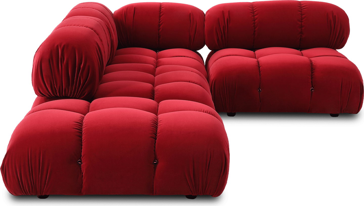 Dark red sectional discount