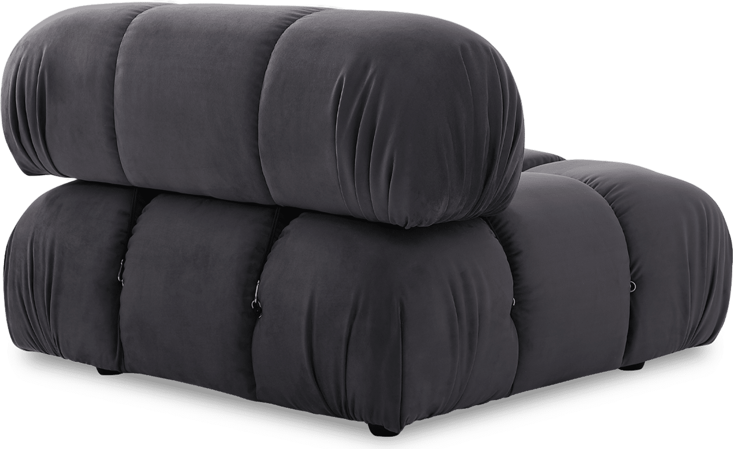 Camaleonda Style Lounge Sofa Charcoal Grey Alcantara/Alcantara image.