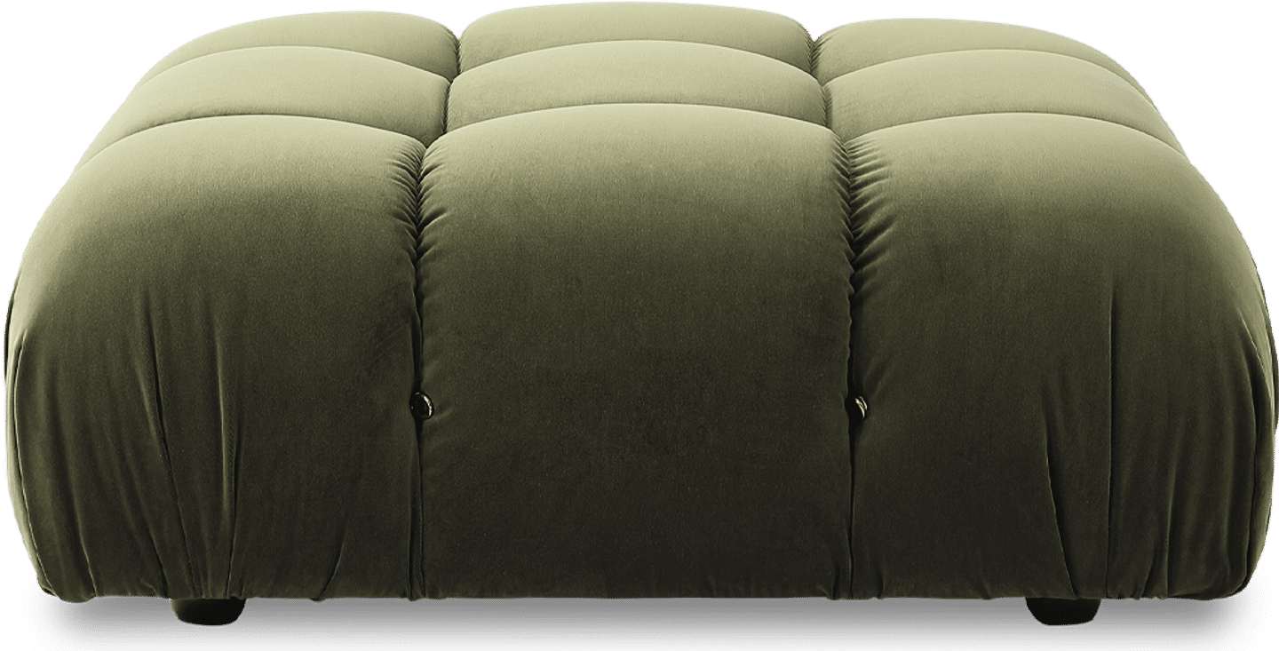 Camaleonda stil soffa ottoman Bottle Green Velvet/Velvet image.