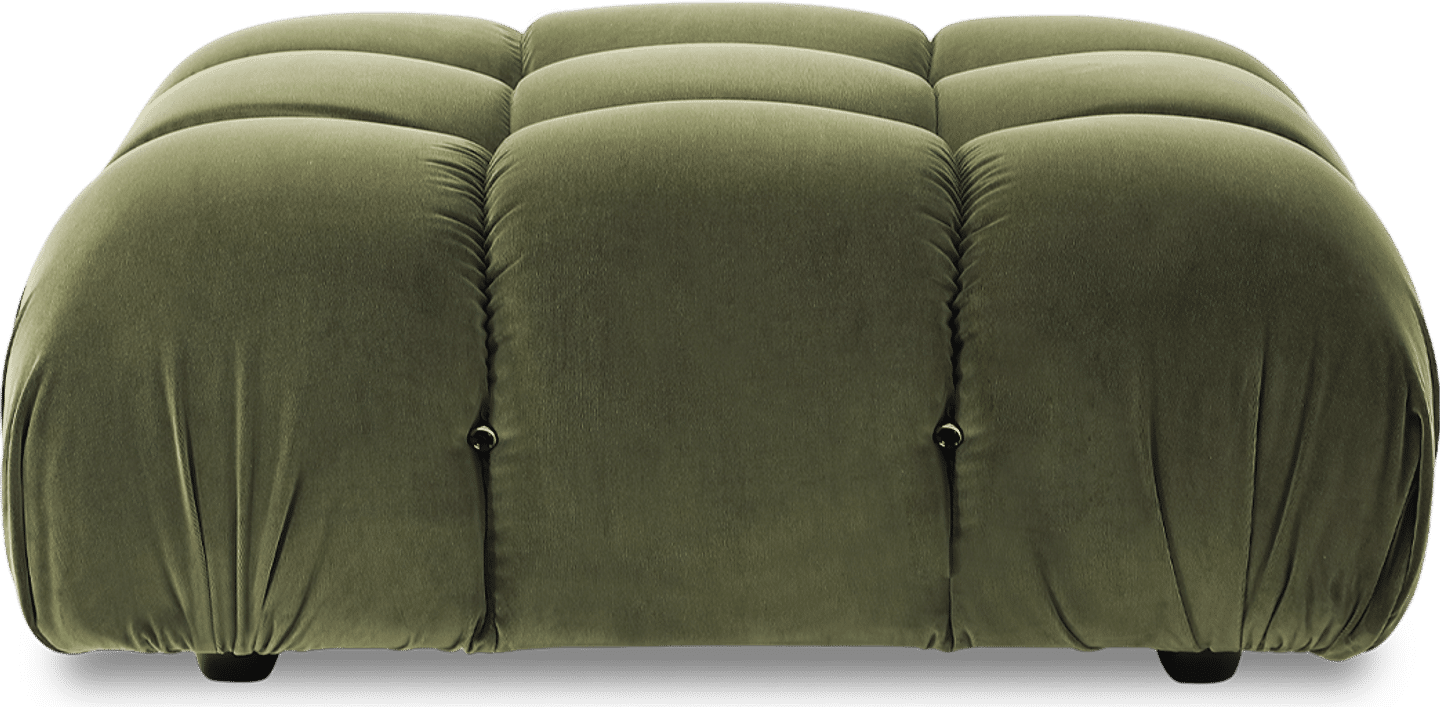 Camaleonda Stijl Sofa Ottoman Bottle Green Velvet/Velvet image.