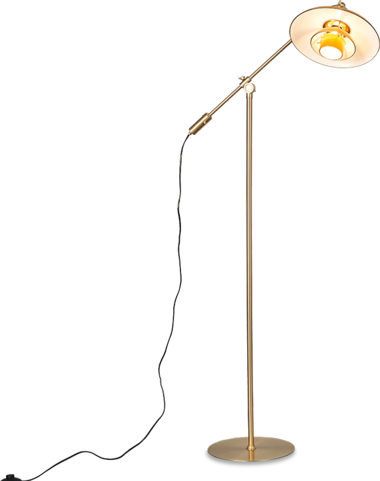 Cantilever Style Floor Lamp Amber image.