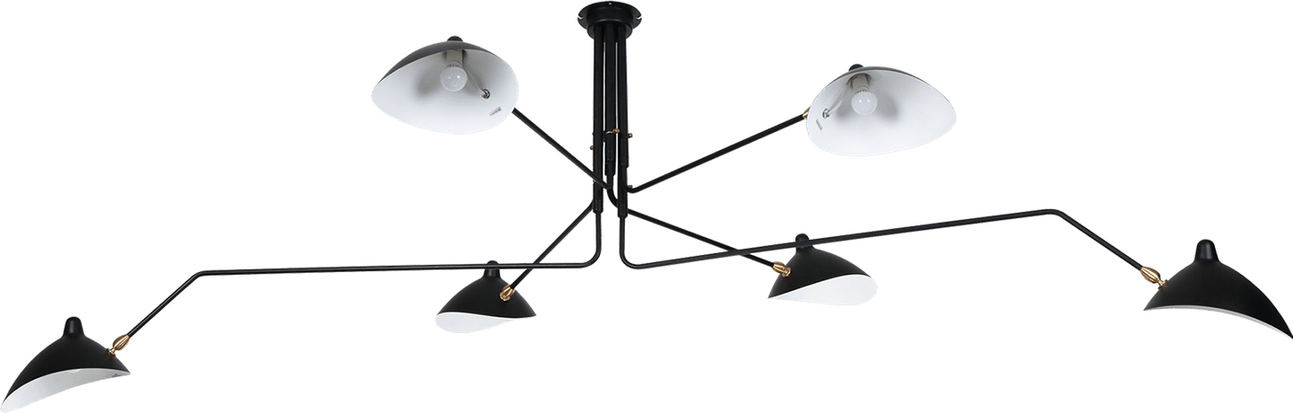MCL-R6 Style lampe pendante contemporaine Black image.