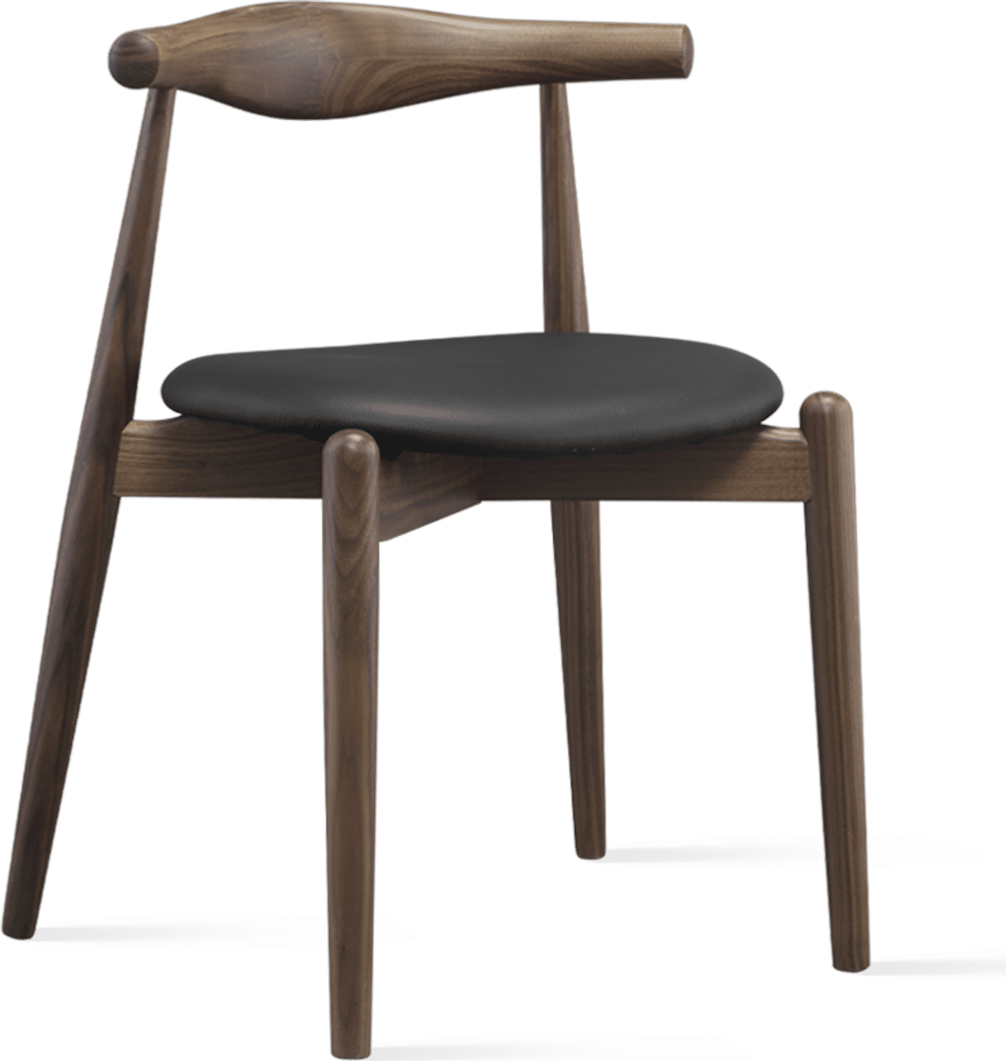 CH20 Elbow Chair Black/Walnut image.