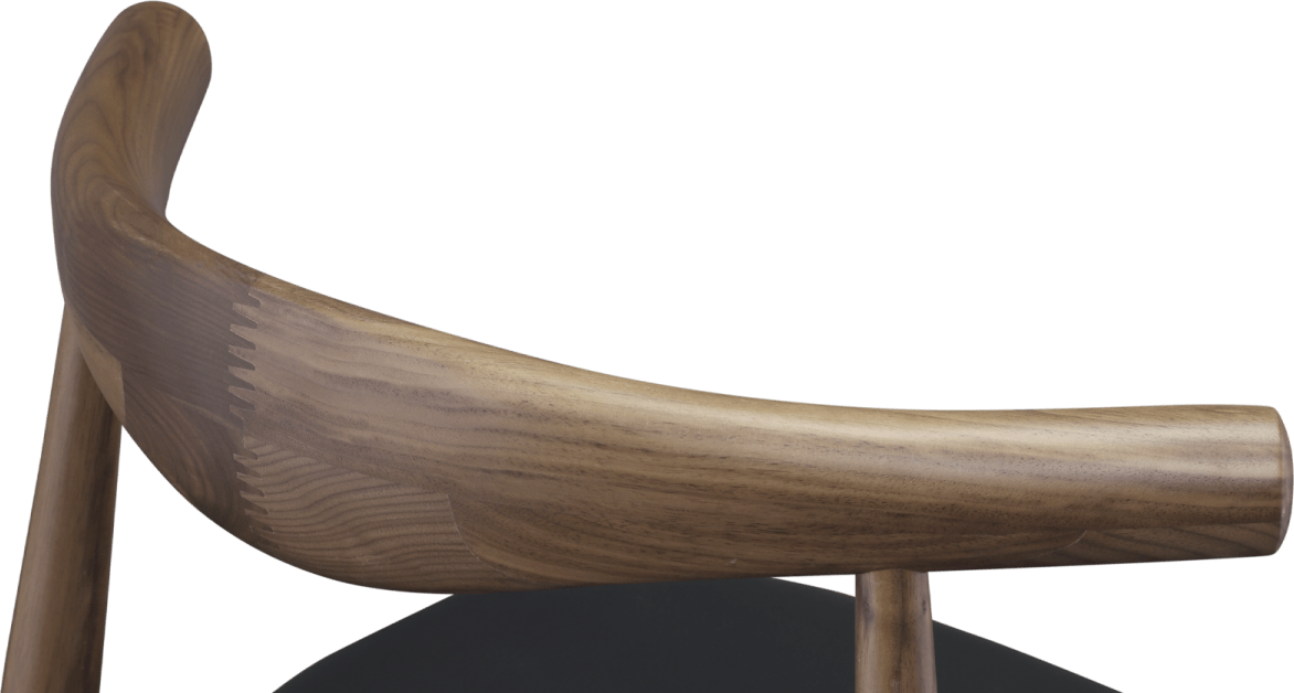 CH20 Elbow Chair Black/Walnut image.