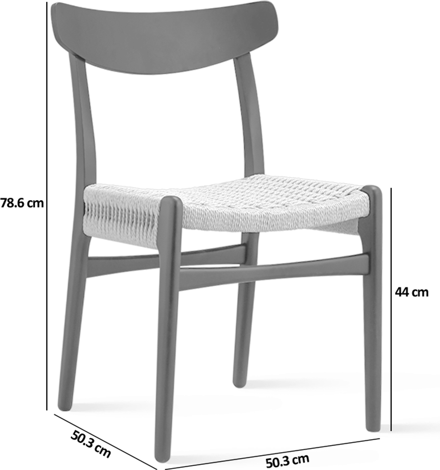 CH23 Chair Black Painted Ash image.