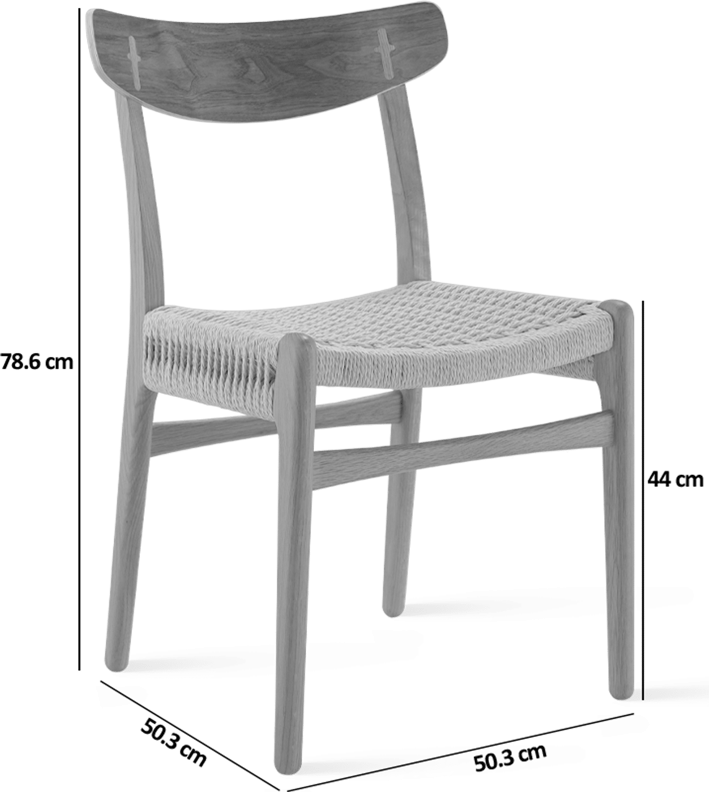 CH23 Chair Walnut / Oak image.