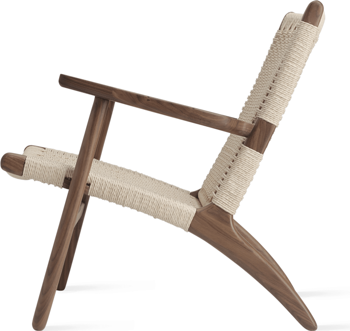 Fauteuil CH25 Walnut/Natural image.