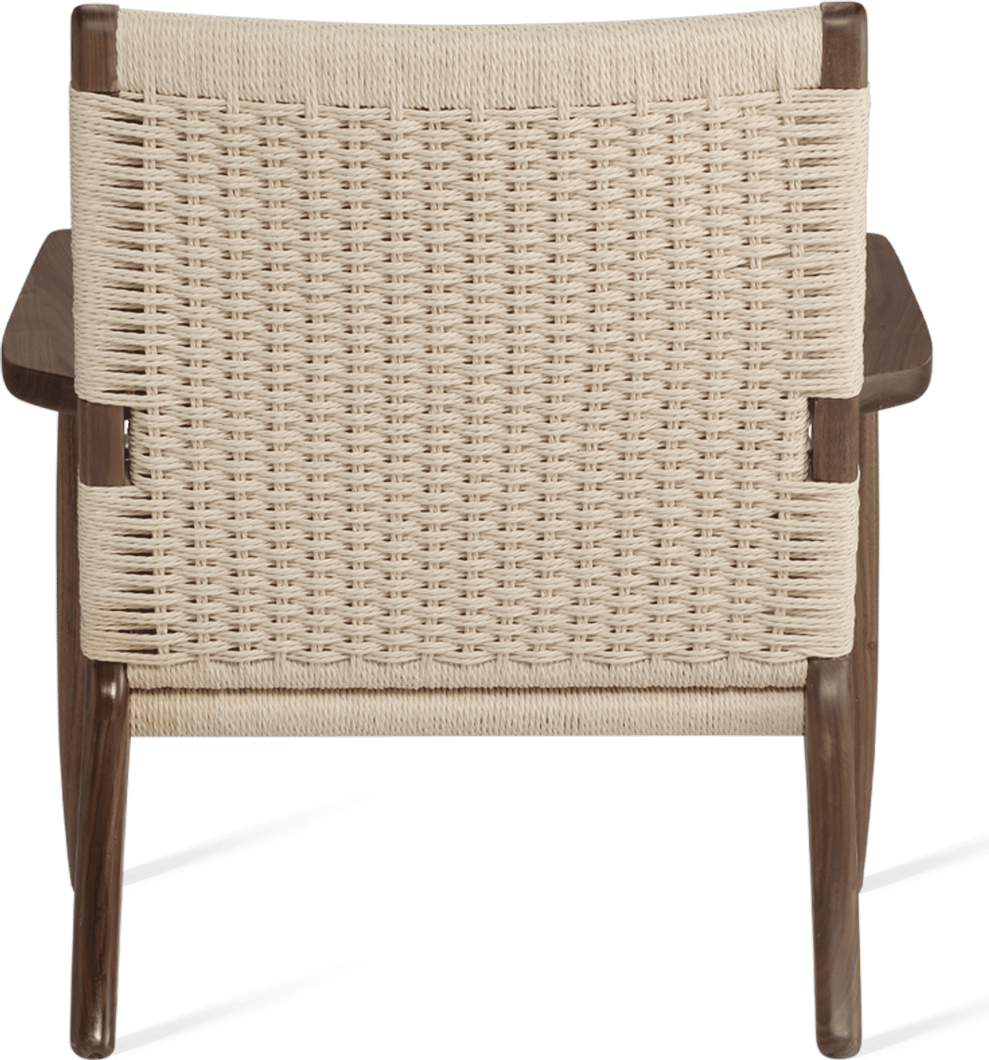 Fauteuil CH25 Walnut/Natural image.
