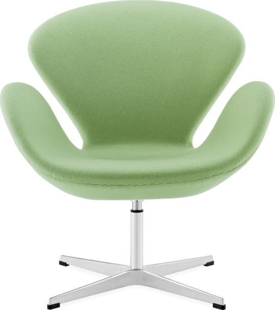 Le fauteuil du cygne Wool/Without piping/Light Green image.