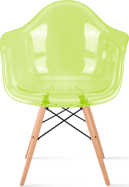Gjennomsiktig stol i DAW-stil 31 CM/Light Wood image.