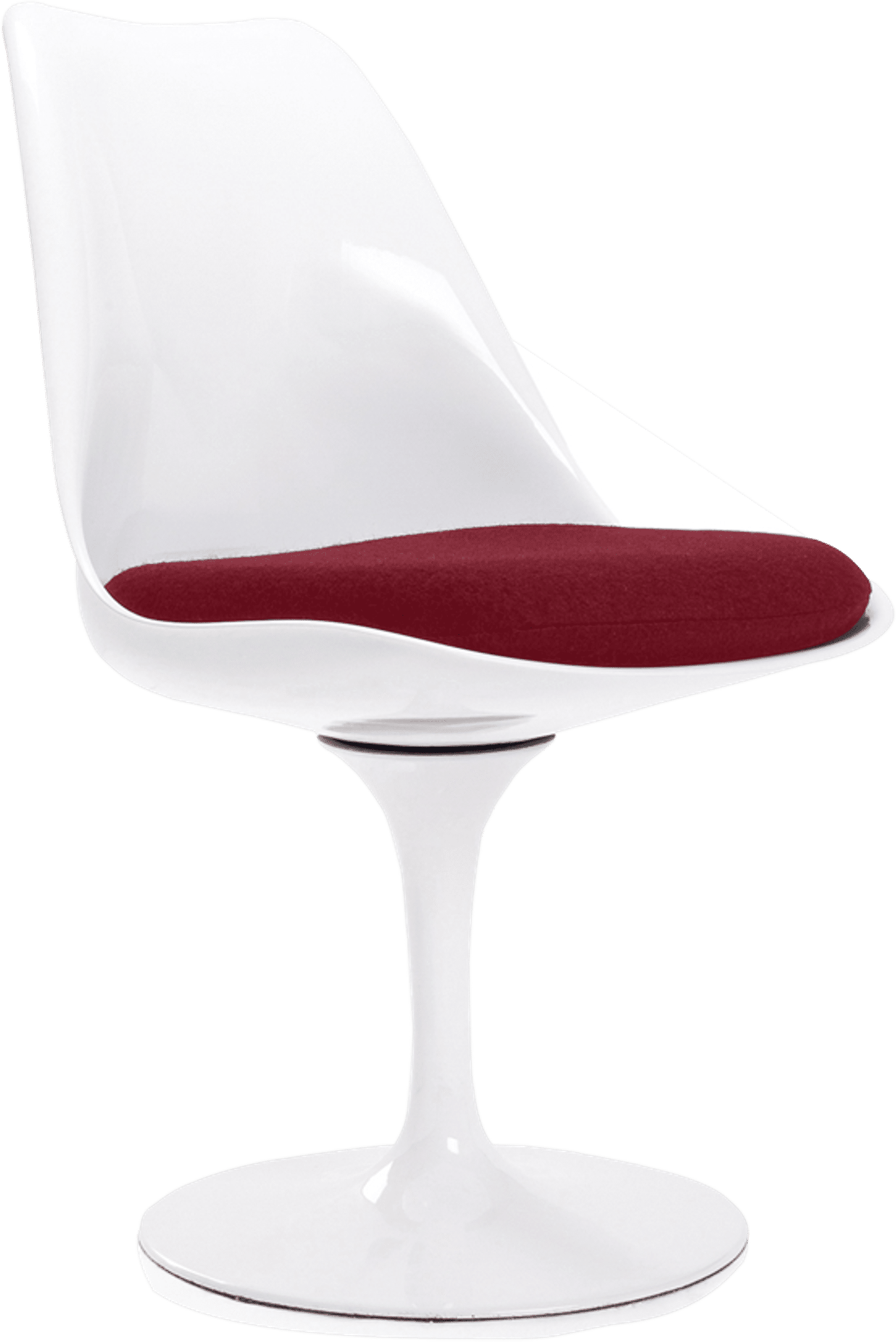 Tulip Chair - Fibreglass Deep Red/White image.