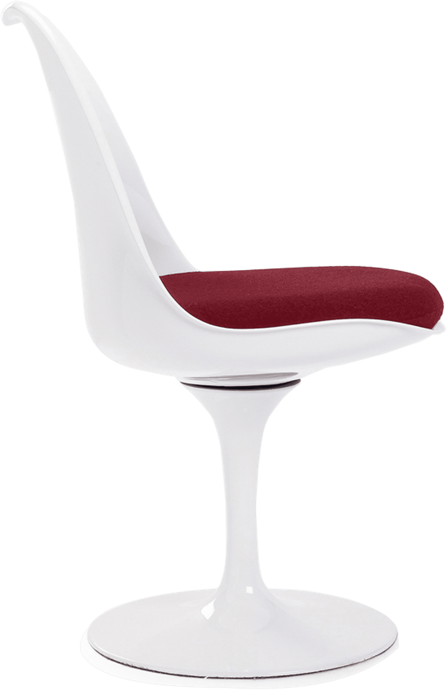 Tulip Chair - Fibreglass Deep Red/White image.