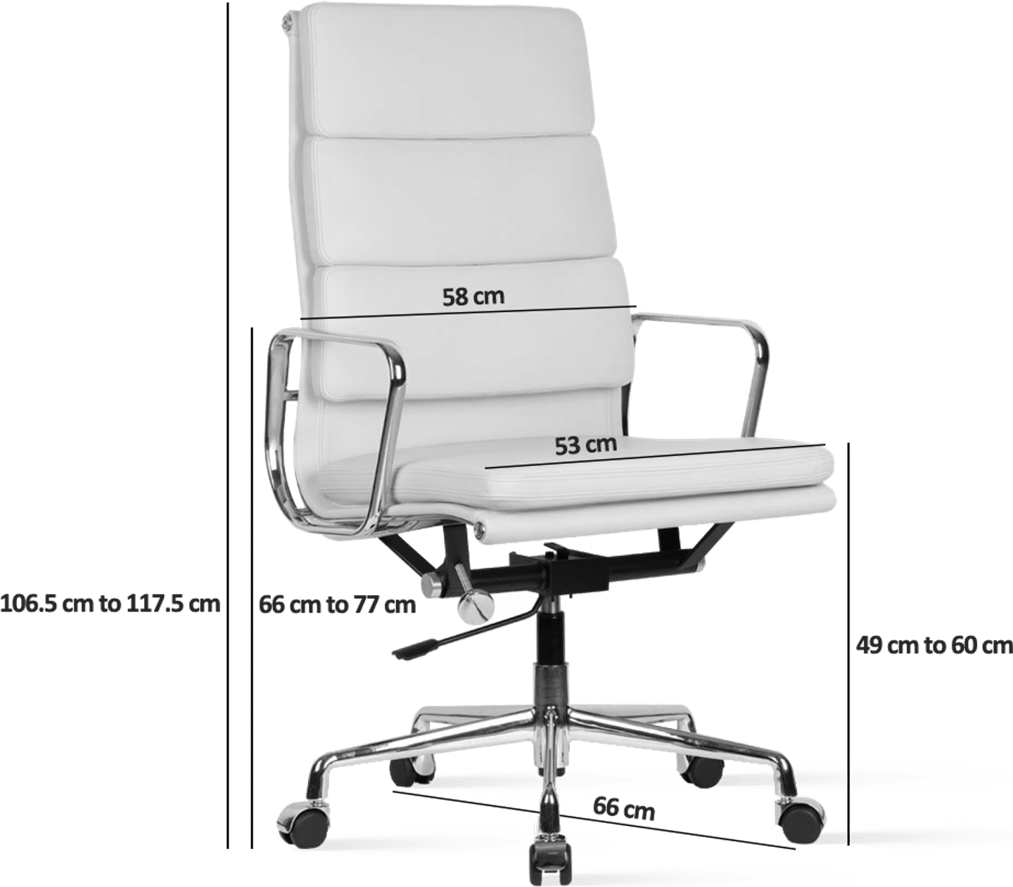 Leather Office Chair EA219 Charles Eames Style Mobelaris Mobelaris