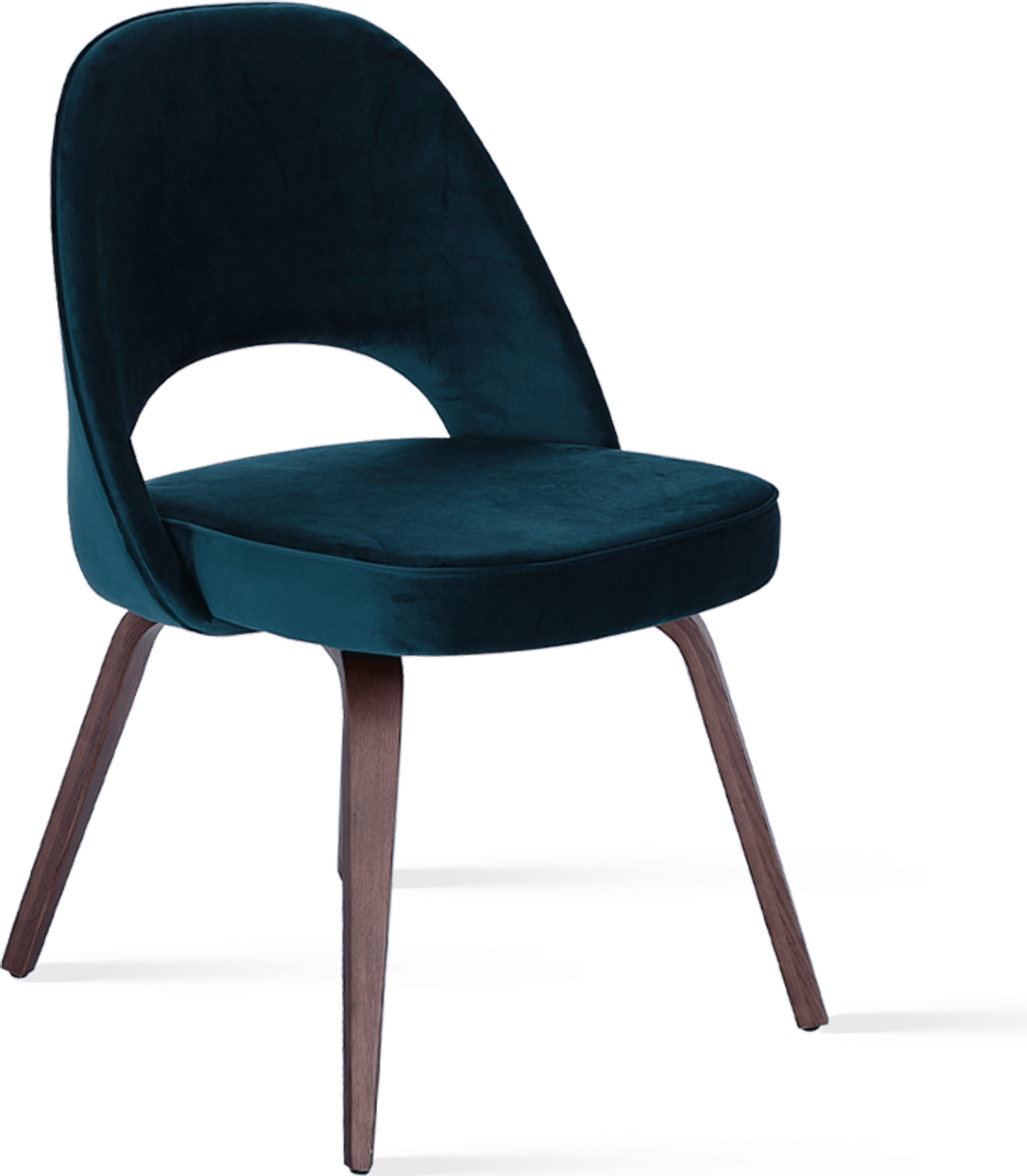 Executive Chair Armless - Velvet Dark Aqua Velvet image.