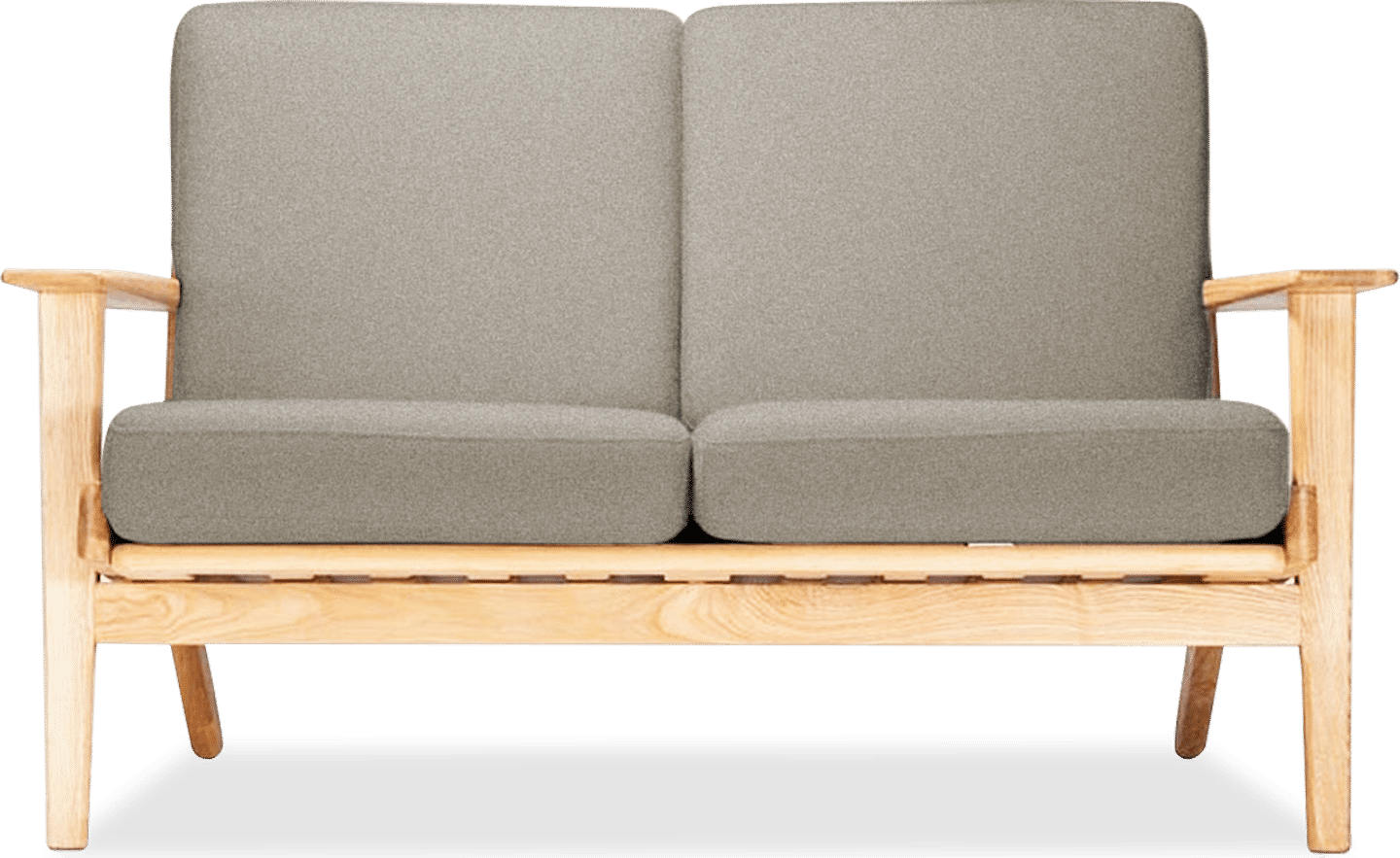 GE 290 Plank Loveseat 2-seters sofa med planker Light Pebble Grey/Ash Wood image.