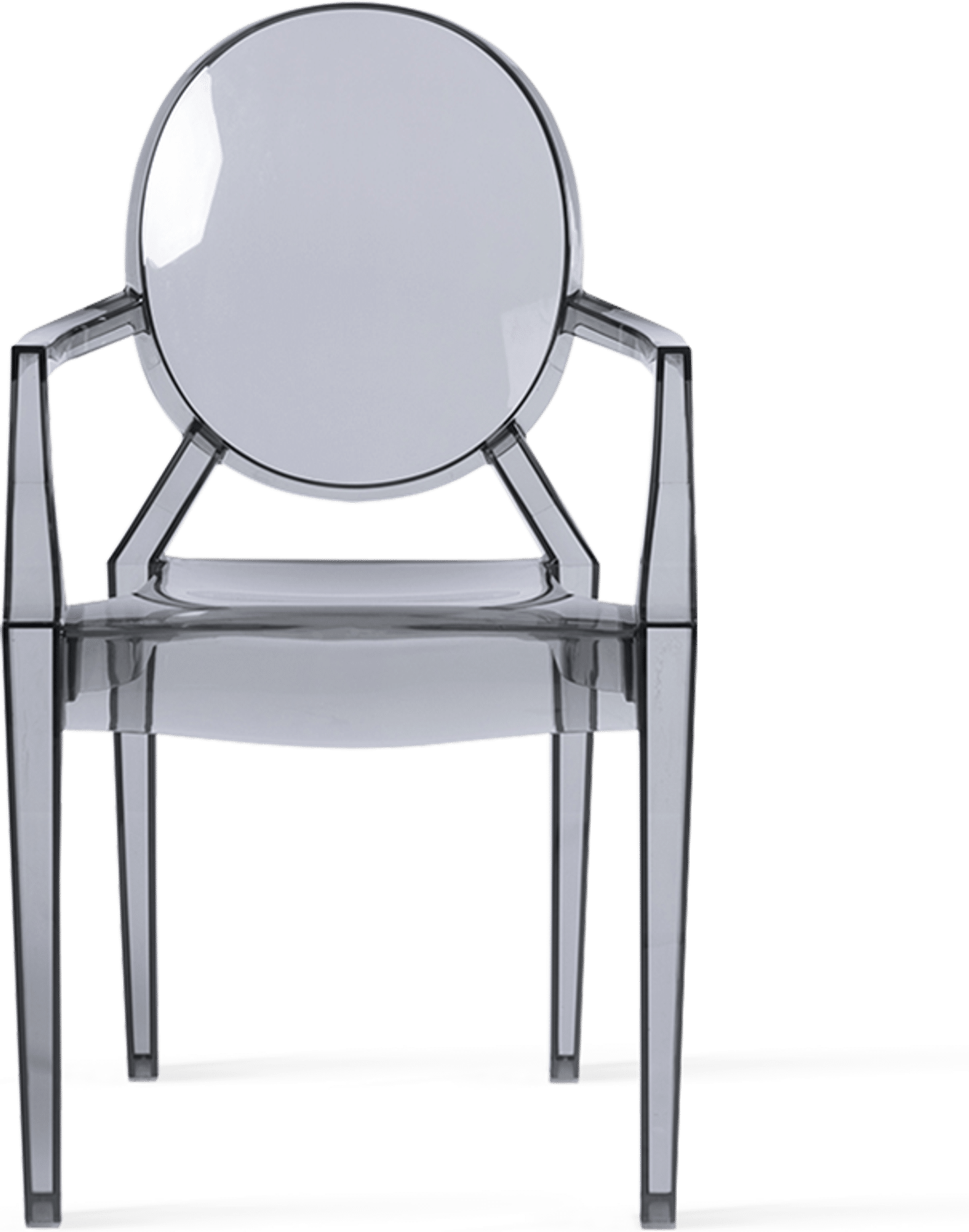 Louis Ghost Armchair Smoked Transparent image.