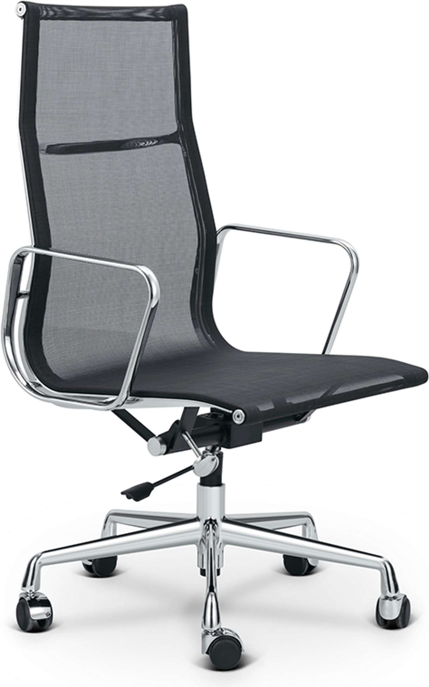Chaise de bureau style Eames EA119 Mesh Black image.