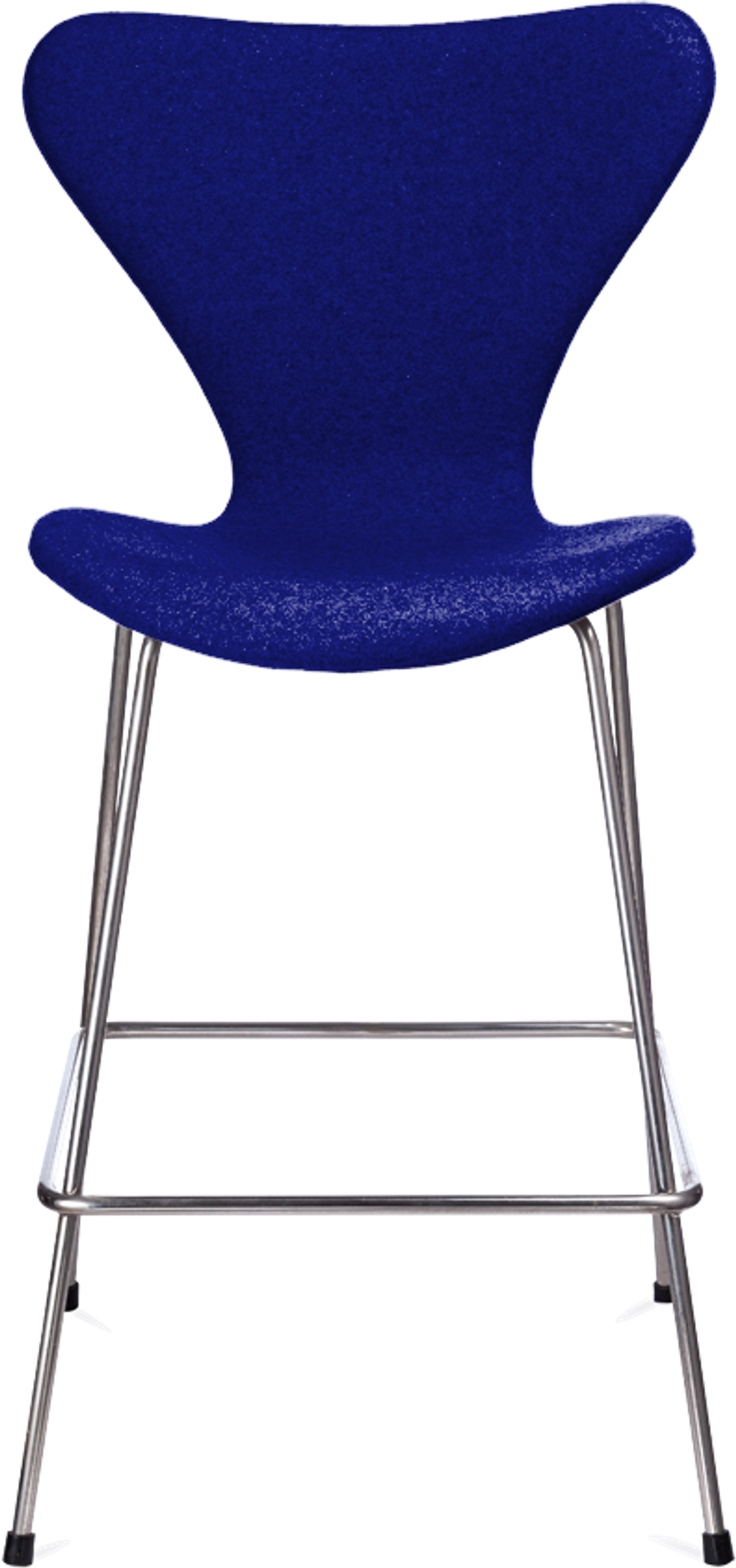 Serie 7 barstol stoppad med klädsel Blue image.