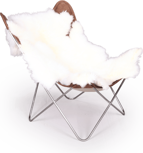Vlinderstoel With throw/Black  image.