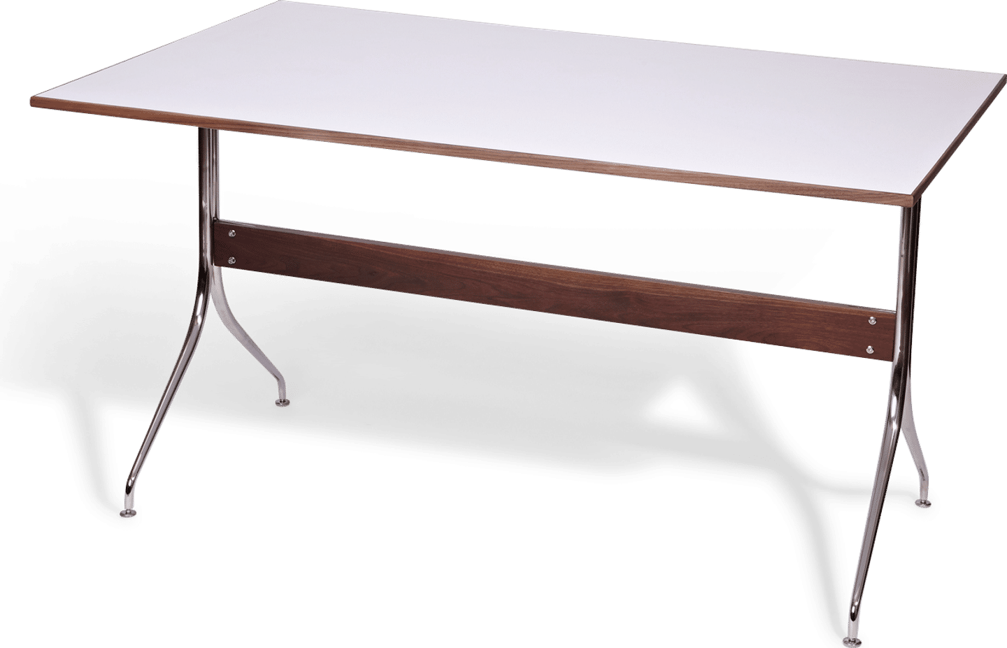 Mesa de comedor rectangular Swag Leg White image.