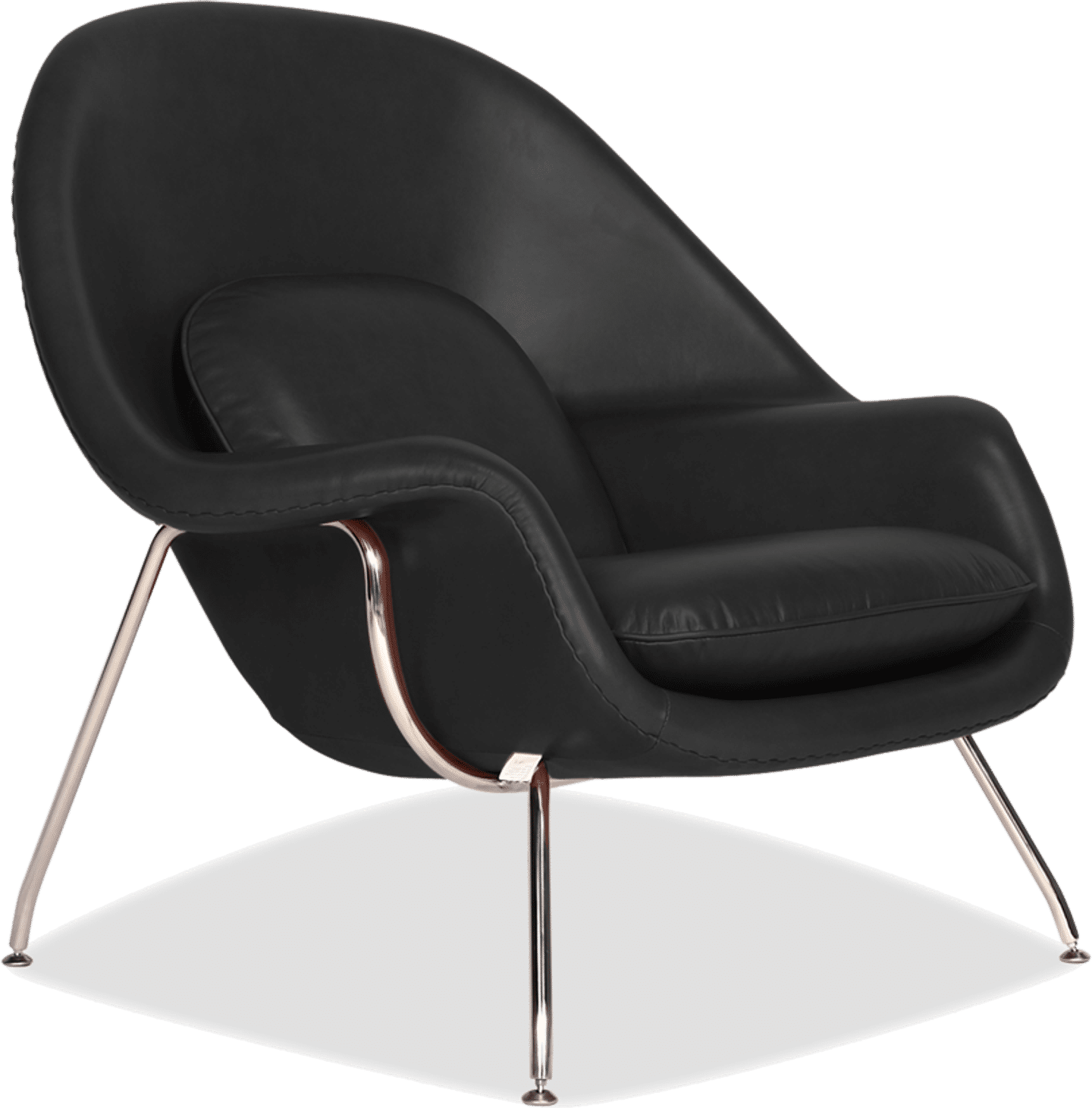 Womb Chair Premium Leather/Black  image.