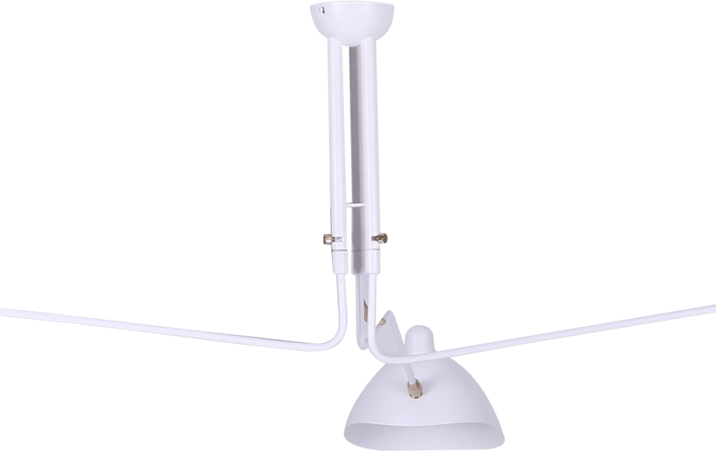MCL R3 - Drie Arm Casquette Plafondlamp White image.