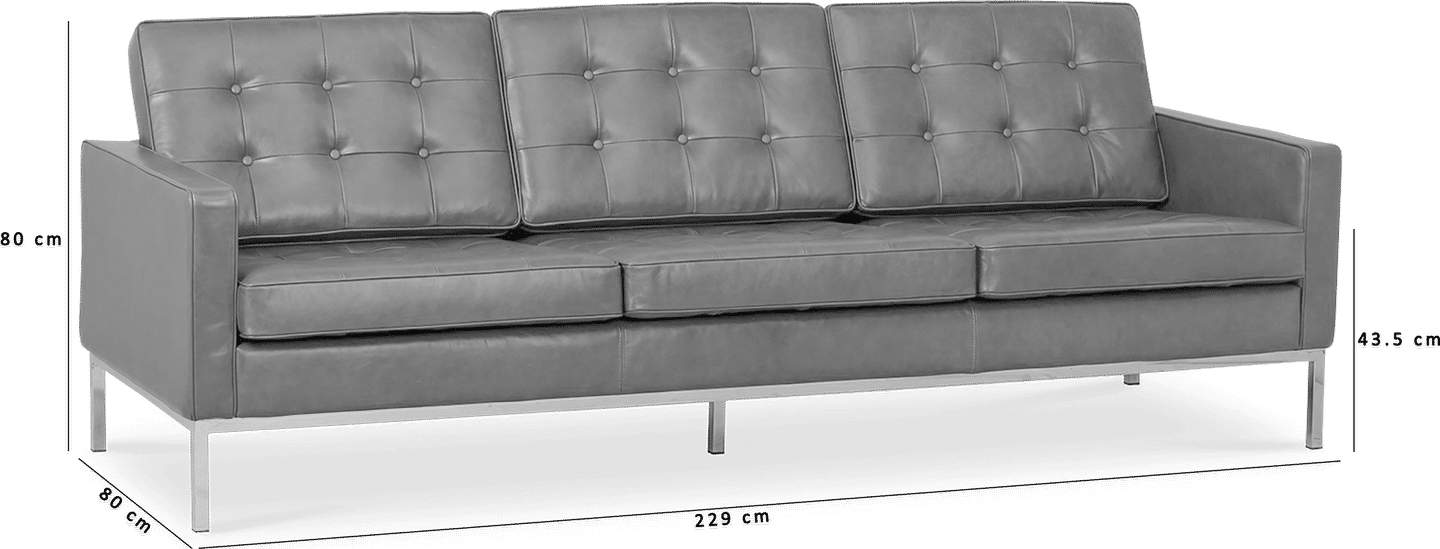 Knoll 3-sitsig soffa Wool/Light Pebble Grey image.