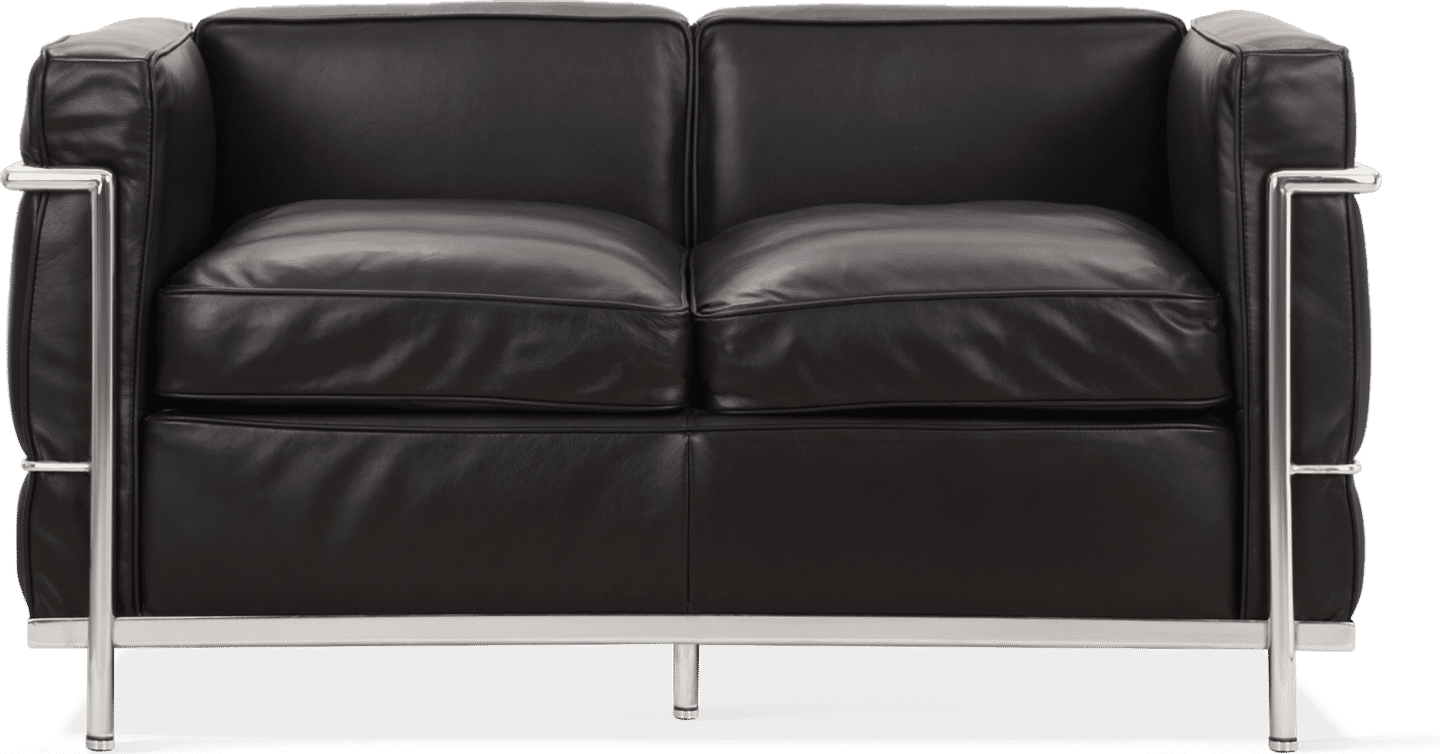 LC2 Style Klein - 2 Seat Sofa Black image.