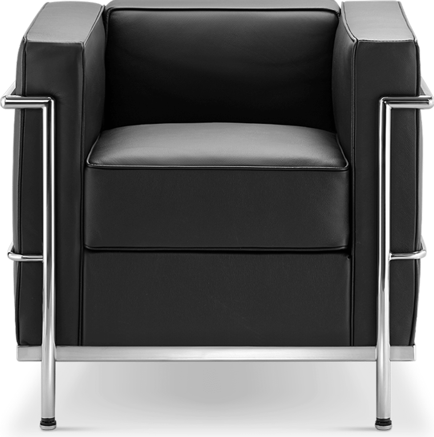 LC2 Style Armchair Black image.