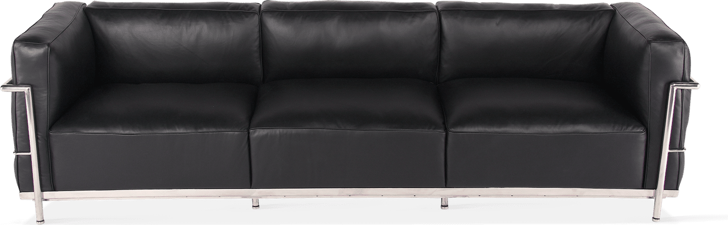LC3 Style 3-Sitzer Grand Sofa Black  image.