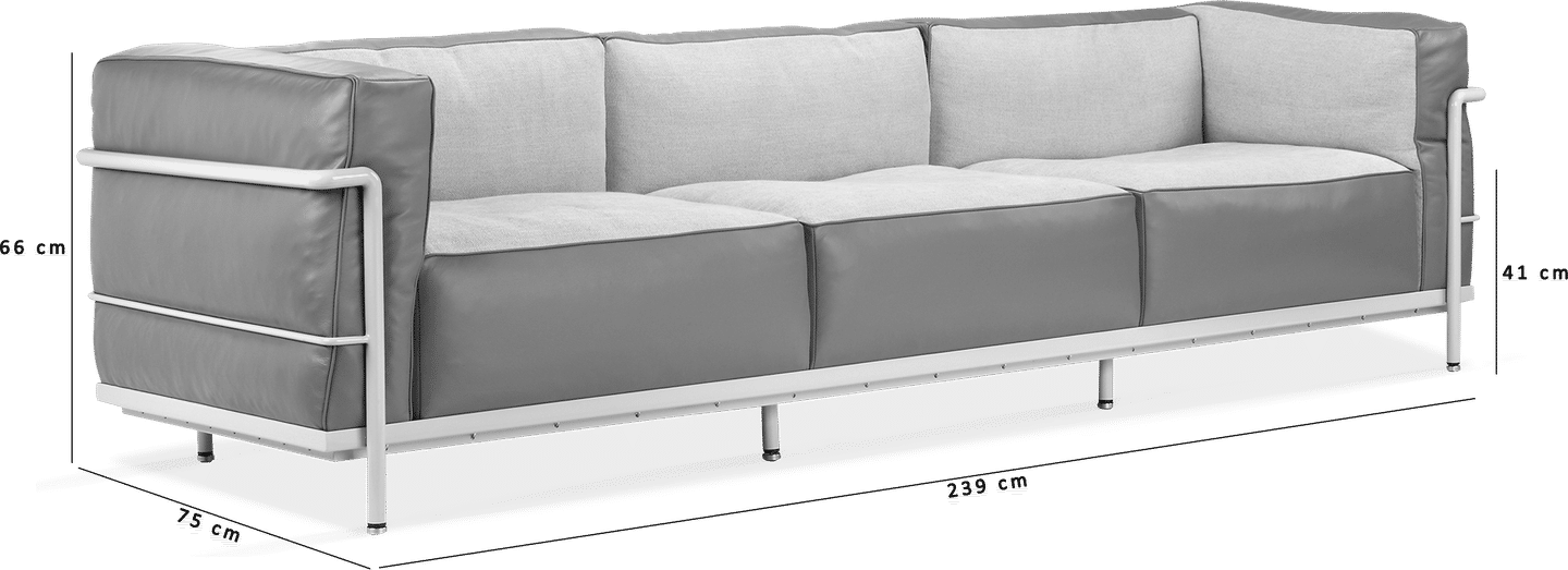 LC3 Style Grande 3-Sitzer Sofa - Sonderedition Camel image.
