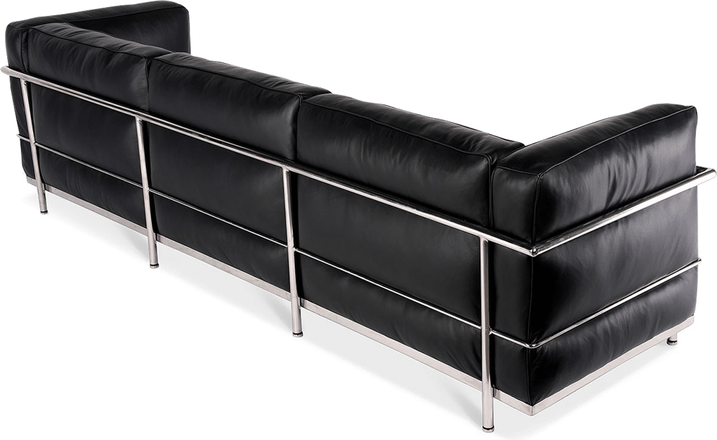 Sofá grande de 3 plazas estilo LC3 Black  image.