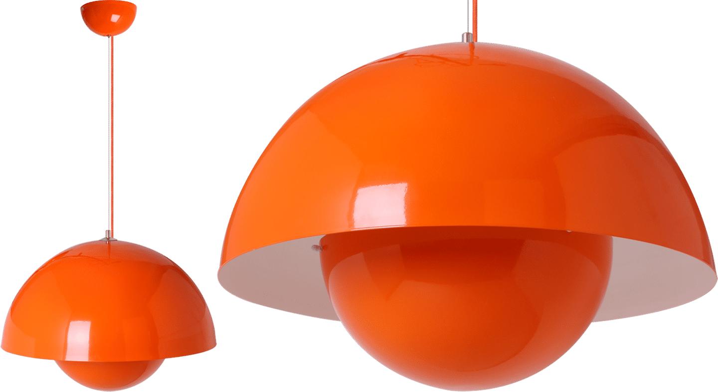 Lampada a sospensione Flowerpot VP2 Orange image.