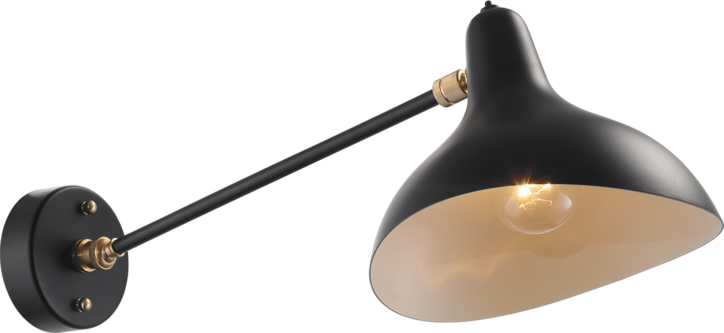 Mantis BS5 Style Vegglampe Black image.