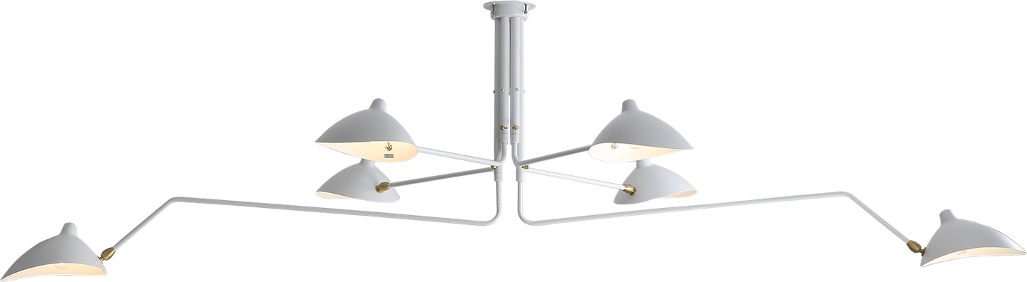 MCL-R6 Stijl Hedendaagse Hanglamp White image.