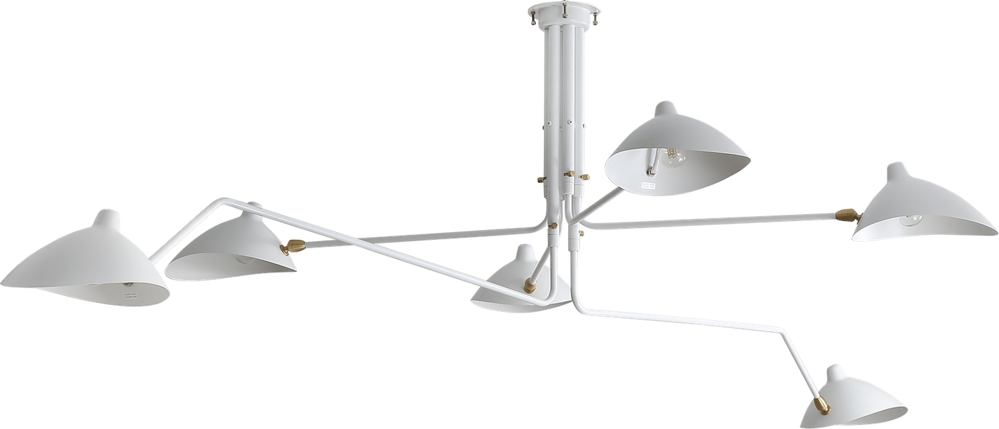 MCL-R6 Style lampe pendante contemporaine White image.