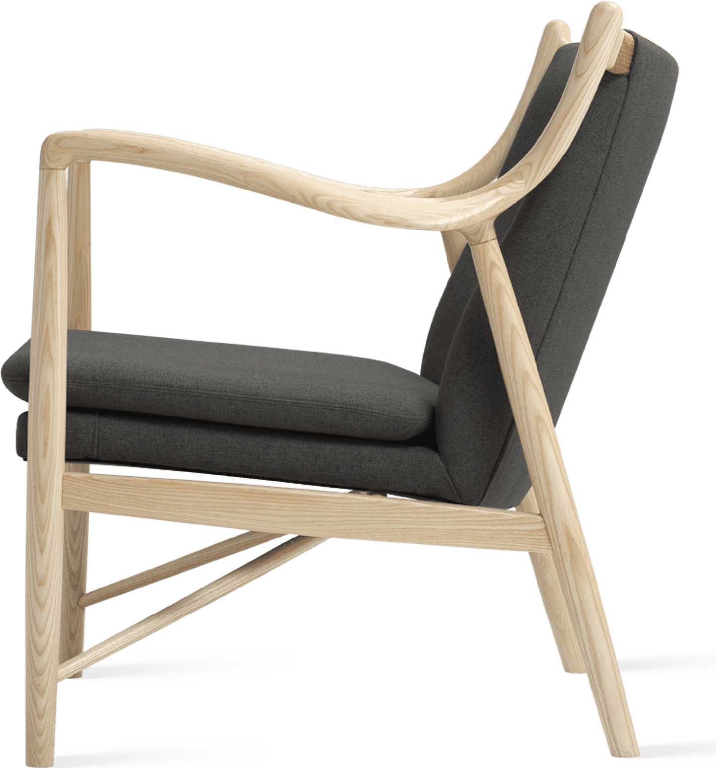 Chaise n° 45 Charcoal Grey /Fabric/Solid Ash  image.