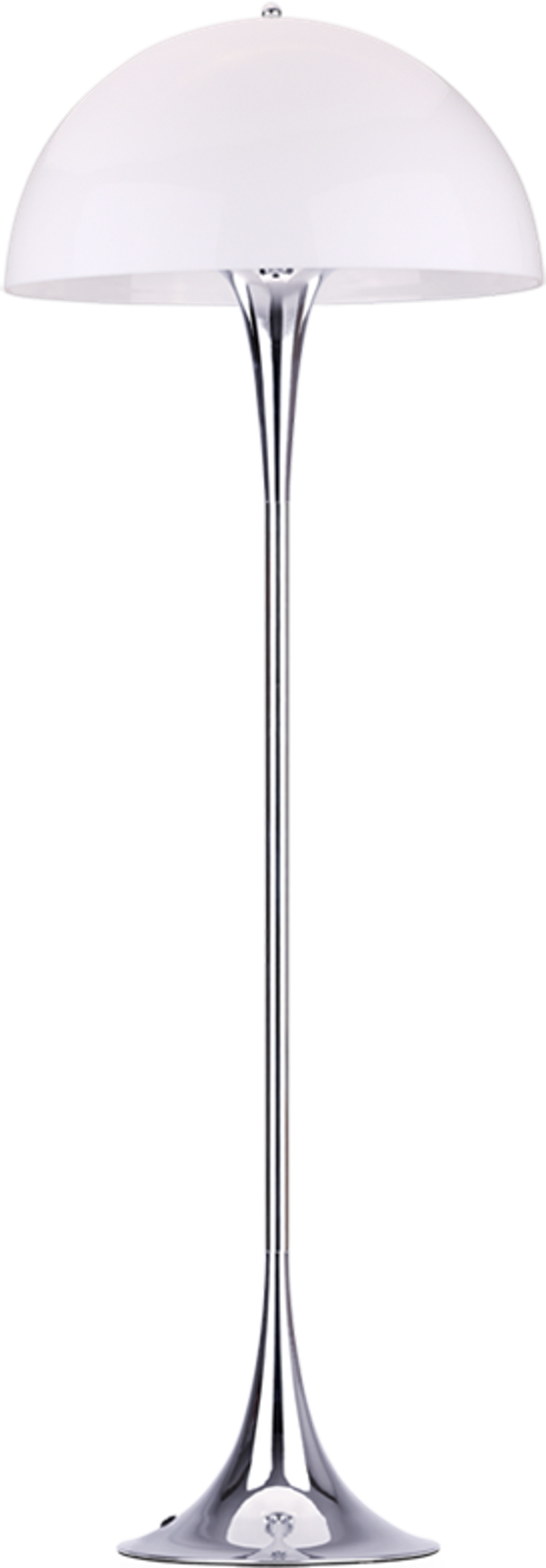 Lámpara de pie estilo Panthella Cromo White image.
