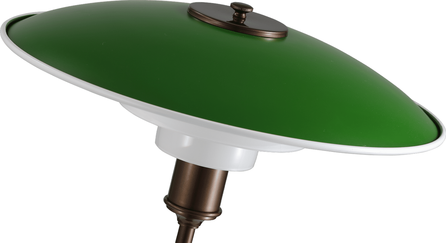 PH 3/2 Style Bordlampe - Messing PH Green image.