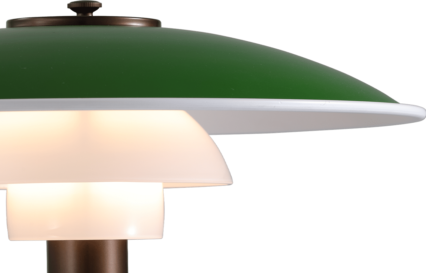 PH 3/2 stijl tafellamp - Messing PH Green image.