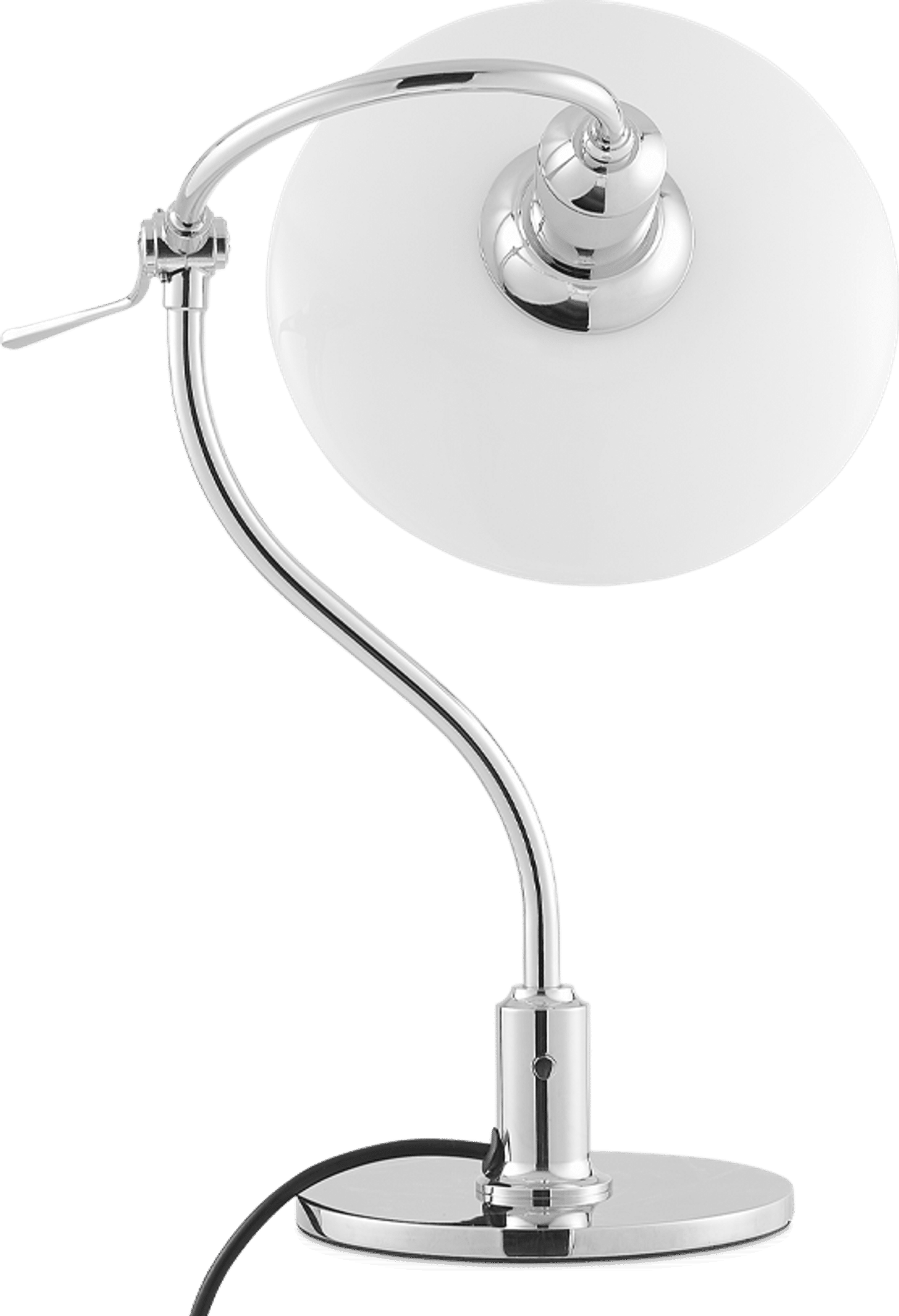 PH 2-2 Lámpara de mesa estilo signo de interrogación Chrome image.