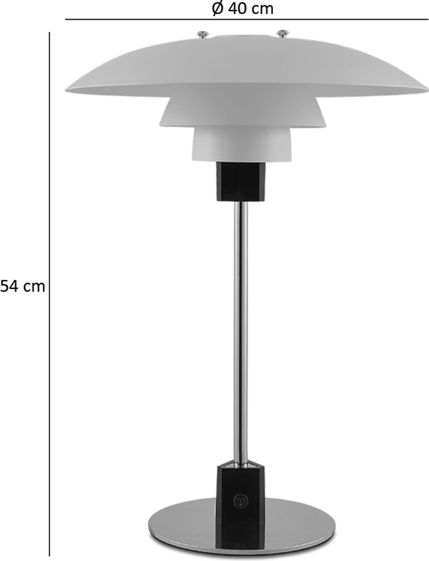 PH 4/3 Style Table Lamp White image.