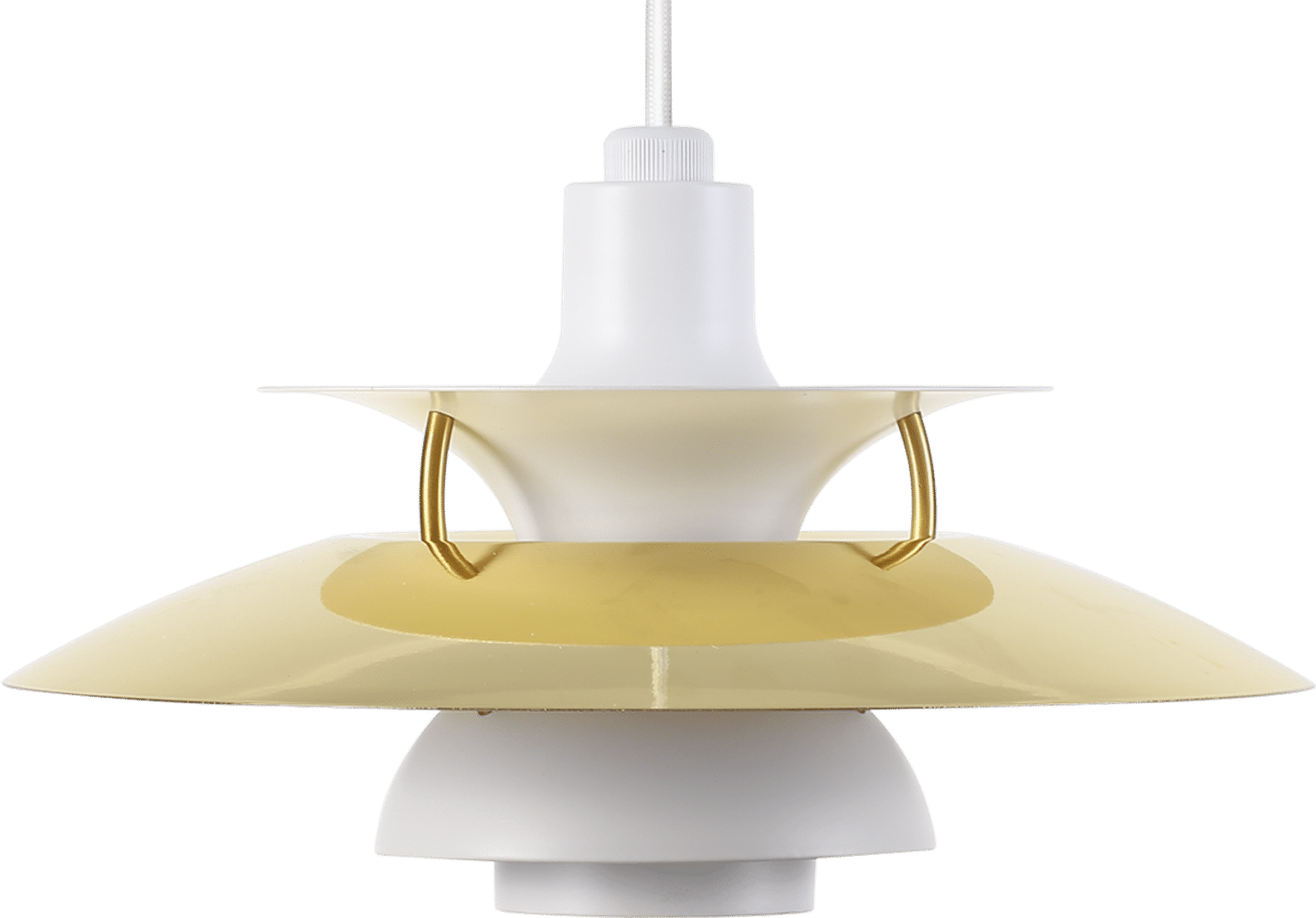 Lampe suspendue PH 5 - Mini White N Brass image.