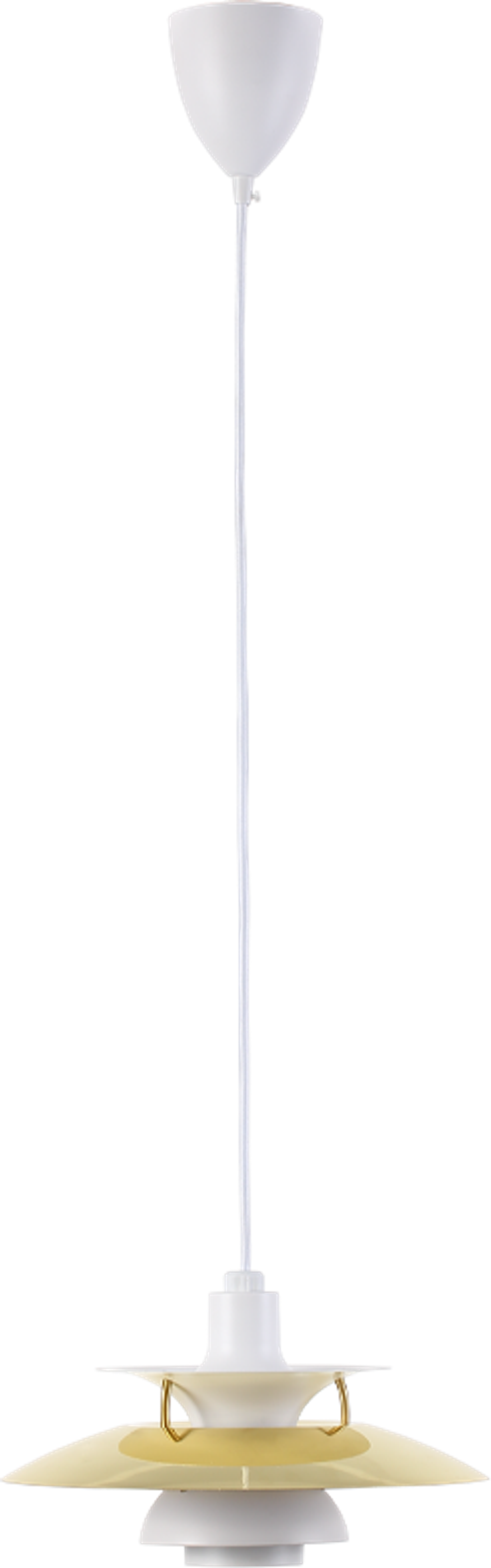 PH 5 hängande lampa - Mini White N Brass image.
